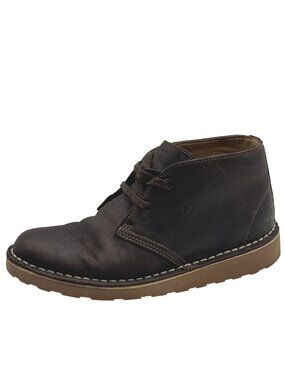 LL Bean Boots Women Size 6M Stonington Chukka Shoes Brown Leather Ankle 507145